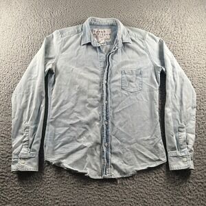 Frank & Eileen x Citizens For Humanity Barry Shirt Womens S Light Wash Chambray